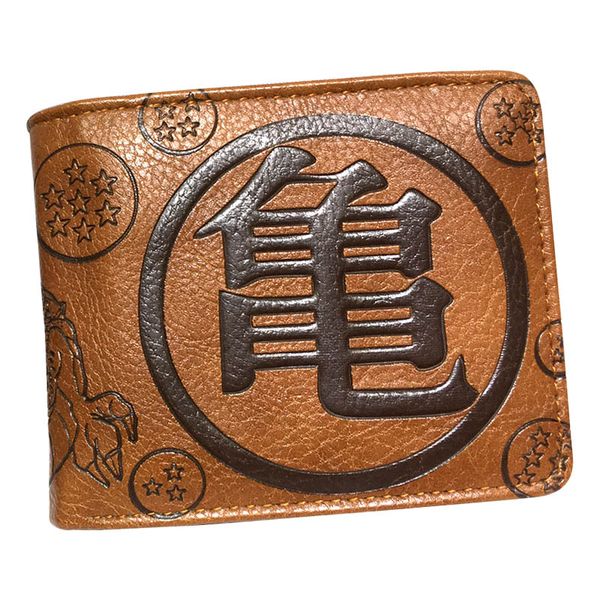 

anime wallet monokuma/naruto/dragonball z logo brown bifold wallet men card holder one piece purse new, Red;black