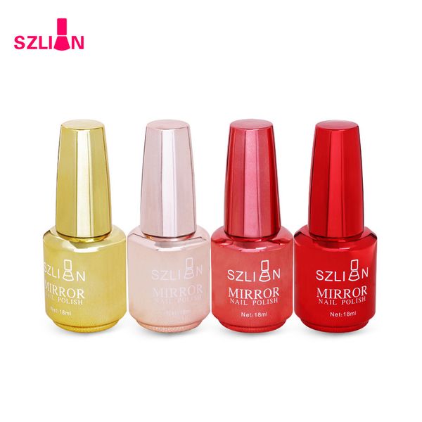 

12 colors mirror nail polish plating silver paste metal color stainless steel mirror silver nail polish for art