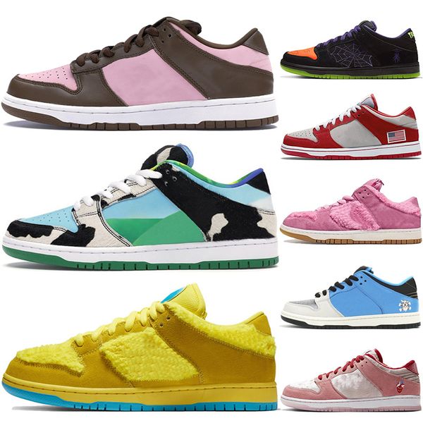 

2020 new arrival mens women running shoes authentic trainers sneakers grateful dead bears nasty instant skateboards sport chunky dunky 36-45, White;red