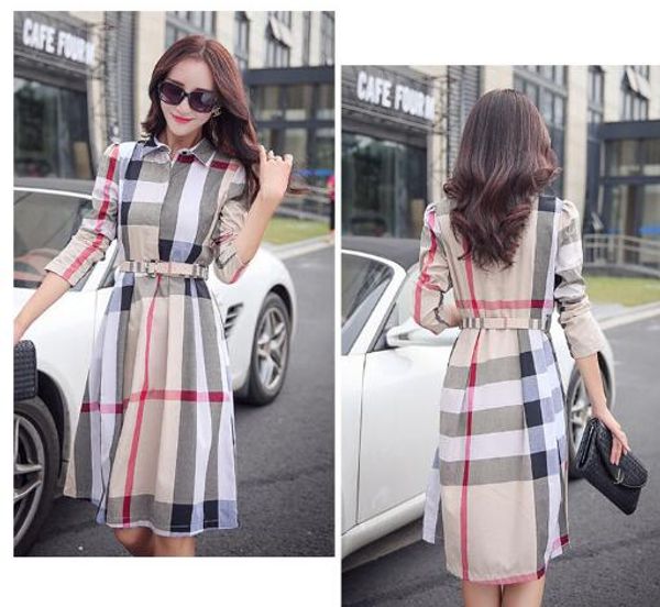 

2019 women`s bodycon dresses ladies elegant spring autumn long sleeve plaid sheath dress vestido de festa, Black;gray