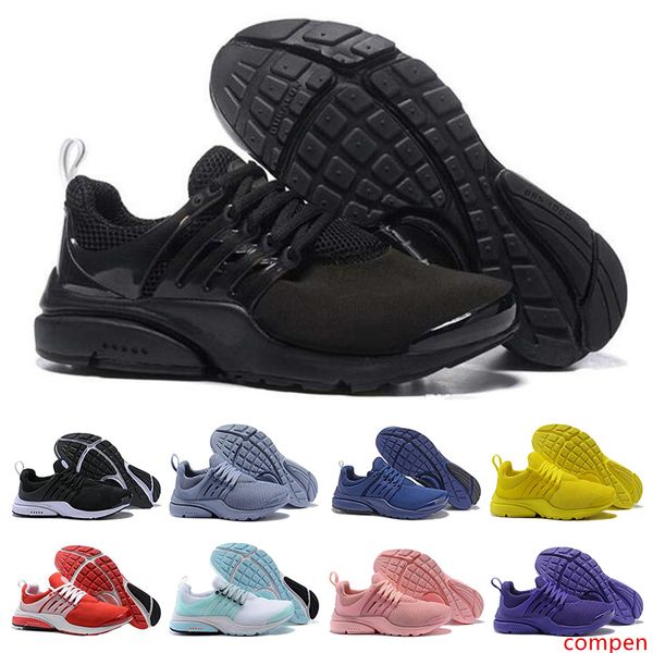 

presto br qs mens womens running shoes triple black white red mens trainers athletic jogging sports sneakers shoe size 36-45