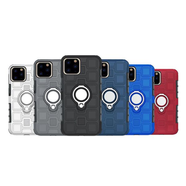 

for iphone 11 pro max xs x xr 8 samsung galaxy s10e s10 note 10 plus phone case ring holder car drop protection