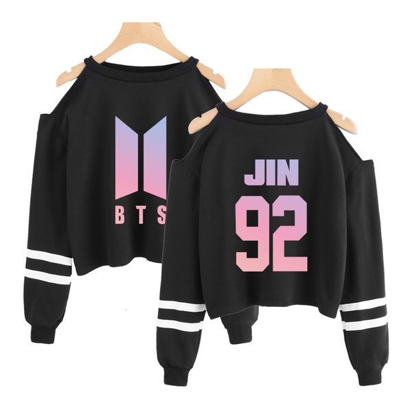 

рубашка bts тип 2019 женский свитер футболки, Gray;blue