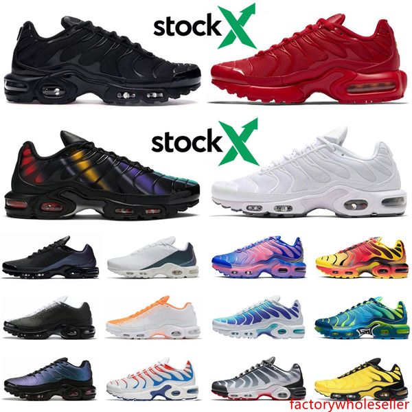 

2020 tn plus se stock x ultra men women running shoes triple black white red athletics outdoor mens womens trainers sports sneakers runners