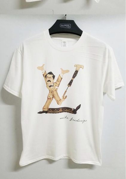 

Святая футболка Простая футболка с принтом и футболкой Paris SLP Мужская футболка с к