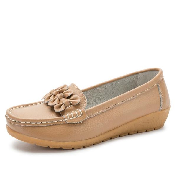 

women flats casual shoes fashion round head bow comfortable leather ladies shoes, Black