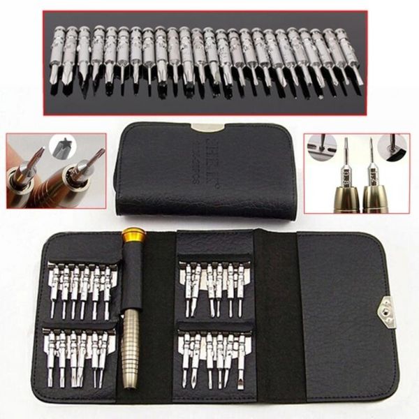 

25-in-1 precision screwdriver set wallet pocket convenient repair tools for electronics pc lap20*10.5cm #17