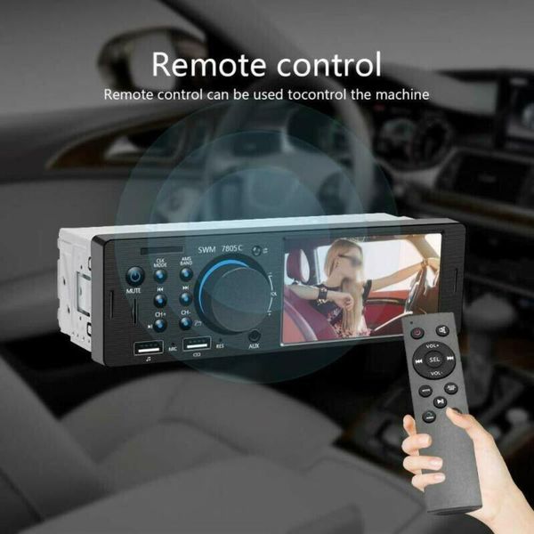 

4.1" hd 1 din car radio stereo touch screen autoradio replace wma bluetooth aux in-dash mp5 udisk car stereo radio coche
