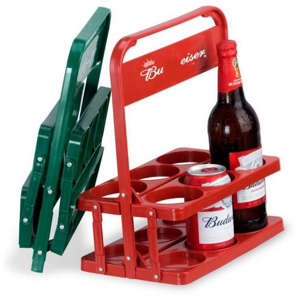

6 pack beer holder spot plastic folding beer holder custom half dozen shopping wine