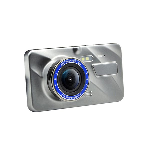 

car dash camera 4 inch dual lens hd 1080p hidden 170 wide angle driving recorder dash cam touch screen car dvr dsh camera