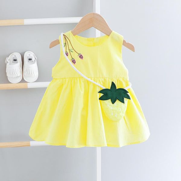 

summer girls princess dress baby wear, Red;yellow