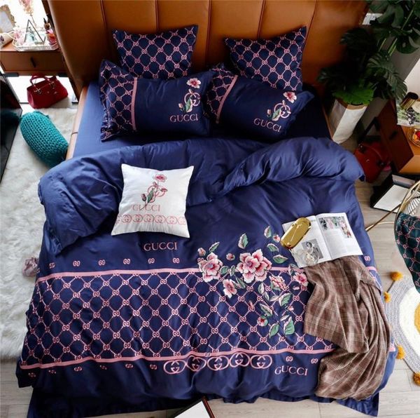 

pure cotton bedding covers sets northern europe embroidery bed sheet suit man and women bed cover sets
