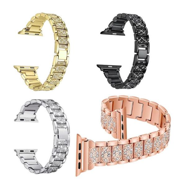 

42mm 44mm metal stainless steel band band link bracelet replacement strap watch bands series 3 4, Black;brown