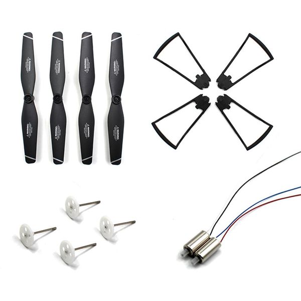 SG106 RC Drone Yedek Parçaları Sarf Malzemeleri Paket Pervane + Motor + Kapak + Dişli Mil Montajı