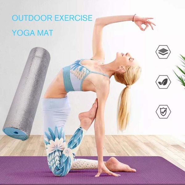 

waterproof single yoga mat non-slip 6mm thick health lose weight exercise pilates cushion picnic yoga fitness mats