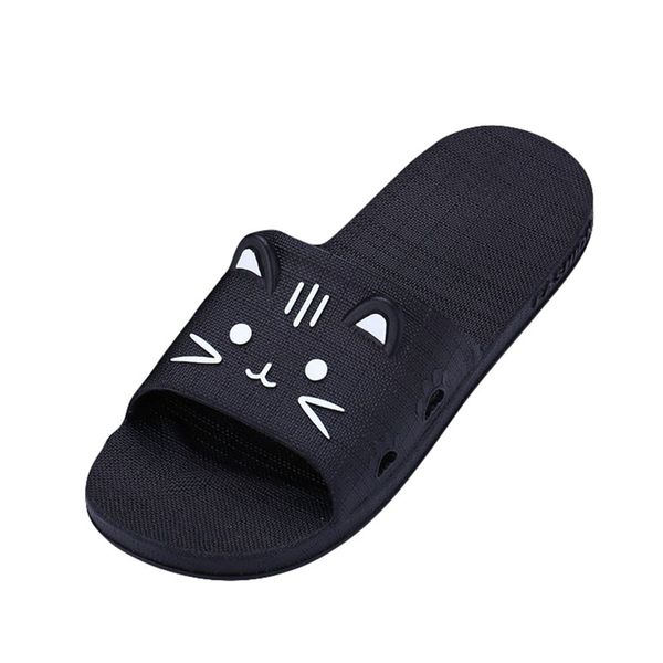 

siketu new men cartoon cat flat bath slippers summer sandals indoor & outdoor slippers comfortable summer soft man a30, Blue;gray