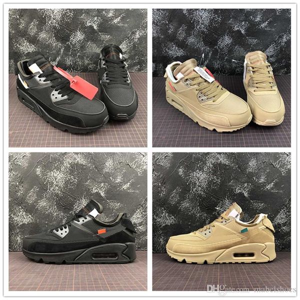 

Newest 90 Running Shoes Black White Yellow Fashion Designer 1990 Mens Women Athletic Trainer Sportswear Shoes Size 36-45