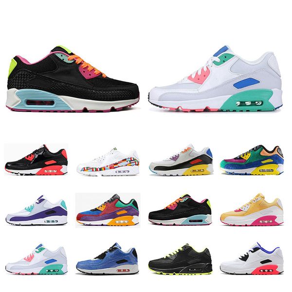

nike air max 90 2019 новые прибыл кроссовки для мужчин, женщин be true белый синий инфракрасный сша спорт на открытом воздухе кроссовки крос