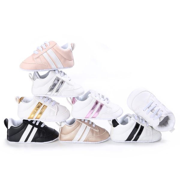 

Baby Casual Shoes 2018 Baby Kid Crib Shoes Boy Girl Unisex Infant Lace Up Soft Sole Casual Shoes 0-18 M