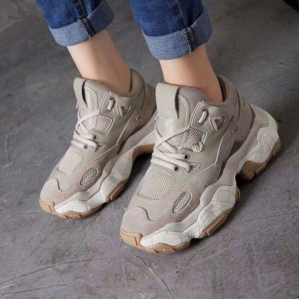 

2019fashion new leather casual shoes women designer sneakers men shoes genuine leather fashion mixed color 1003035, Black