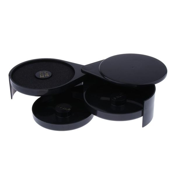 

margarita/cocktail 3-tier bar glass rimmer, margarita cocktail salt and sugar glass rimmer, black