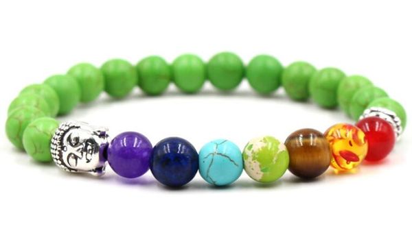 

natural black lava stone bead charm bracelets women 7 reiki chakra bracelet healing balance bracelet for men buddha bead bracelets