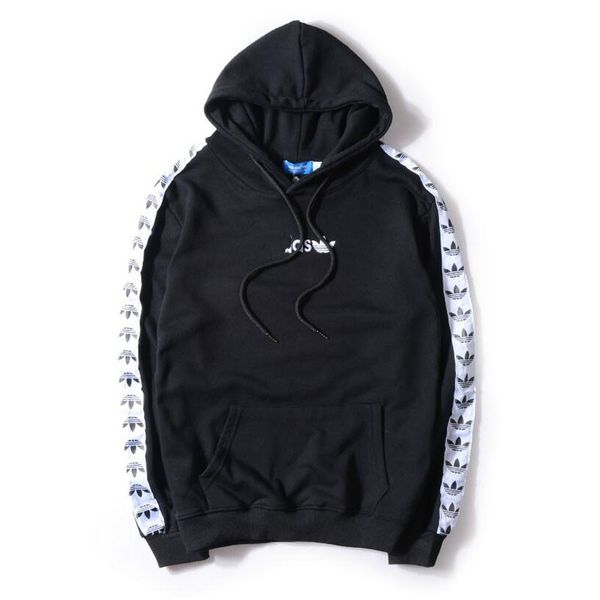 

mens designer fashion brand men hoodies fashion long sleeve pullover men hoodies casual hip hop hooded sweatshirts for men 5 colors pullover, Black