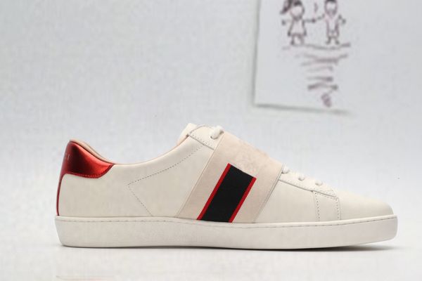 

designer comfortable casual shoes stripe classic low men's and women couples casual shoes with box designer shoes 35-45, Black