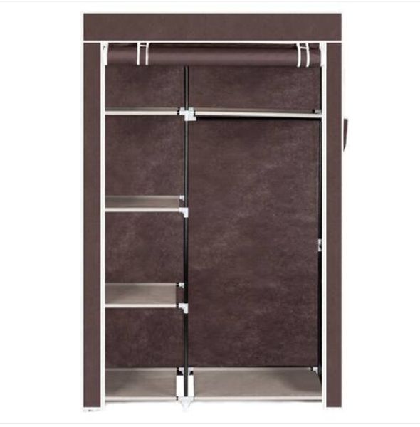 

sales 64" portable closet storage organizer wardrobe clothes rack with shelves