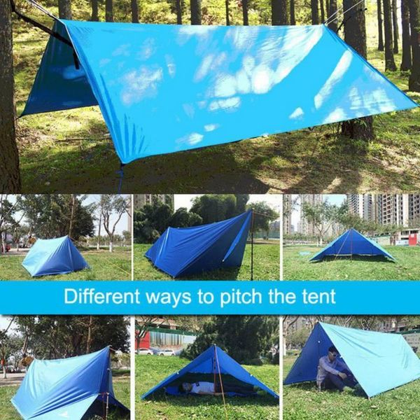 

3mx3m beach uv protection sun shelter waterproof tent garden awning canopy sunshade outdoor camping rainproof hammock tent