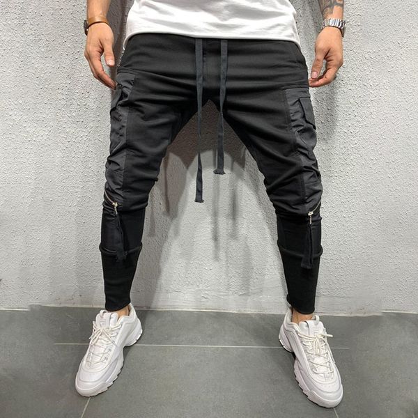 

men's casual harem pants sports leggings mid waist trousers sweatpants hip hop loose fashion pants red black hot