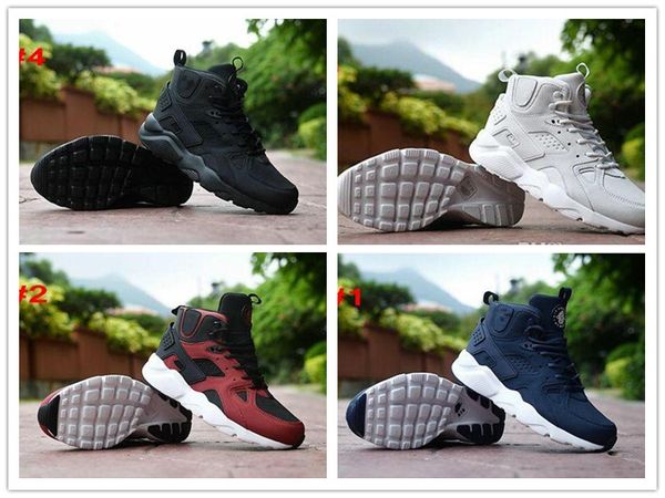 

2017 Air New Huarache II Running Shoes Huraches Running Trainers For Men Outdoors Shoes Sports Huaraches sneakers Black Size US 7-11