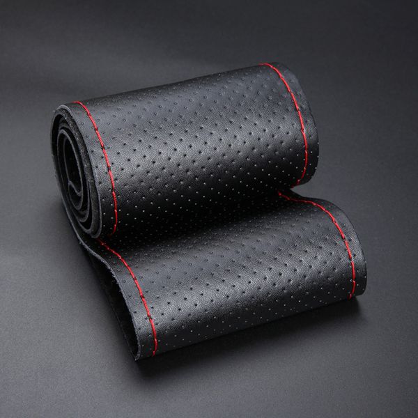 

40см diy рулевого управления из натуральной кожи автомобилей обложка колеса мягкий антипробуксовочная коровьей braid с иглы thread авто моди