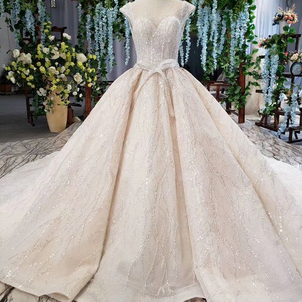 

бальное платье кружева свадебные платья иллюзией о шеи короткий рукав покрыта кнопка кружева лук блестящий кристалл жемчужные атласная сваде, White