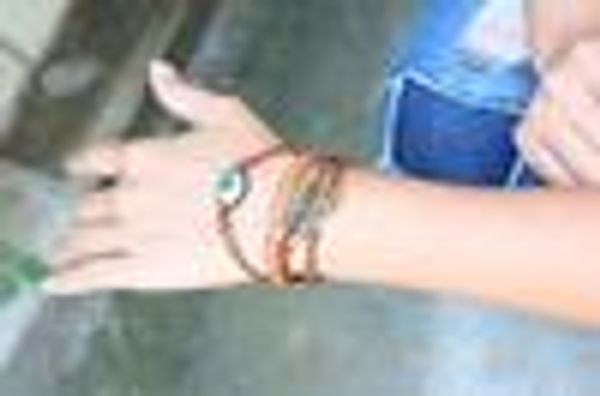 

wholesale- infinity id bracelet leather mutilayer braided leather handmade bracelets love friend e-packet ing, Golden;silver