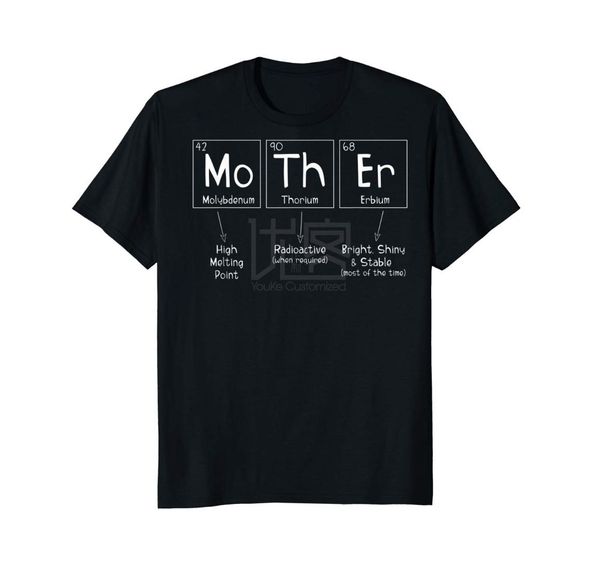 

cool gift periodic table of elements mother tshirt women long sleeve funny shirt style natural cotton o-neck tee shirt, White;black