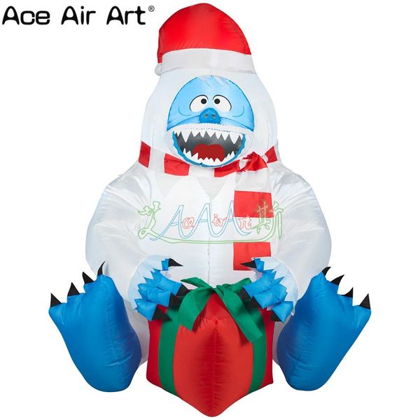 High Quality Light Inflatable Bumble Abominable Snowman With Red