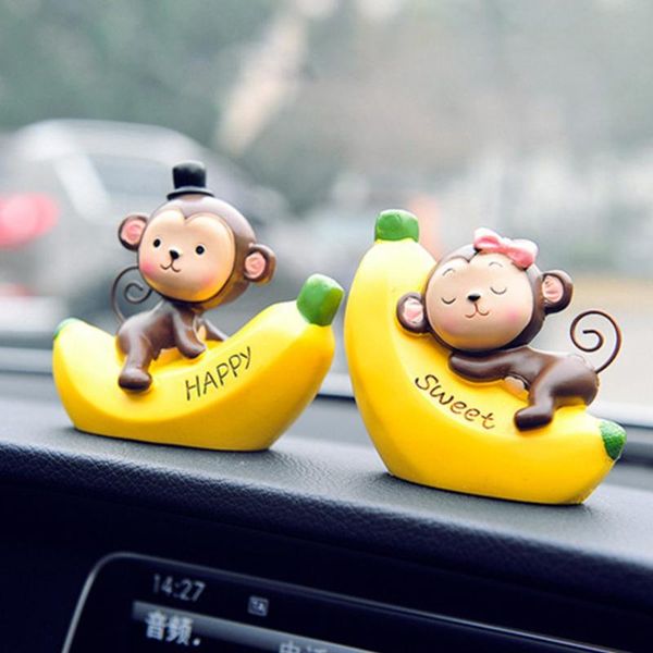 

office gift resin pendant love birthday car ornament dashboard decoration valentine's day craft cartoon cute monkey interior
