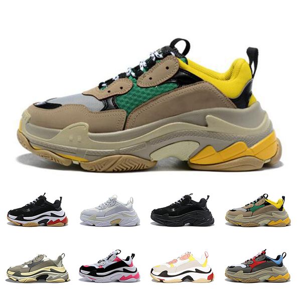 

2019 Paris 17FW Triple S casual for men women shoes fashion black pinks Low Old Dad sneakers designers walking