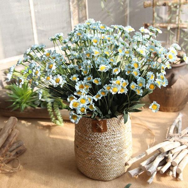 2019 15 Heads Artificial Flowers Silk Daisy Flowers Fake Flowers