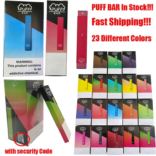 

слоеные бары одноразовые вейп ручки устройство 1,3 мл емкость 280 мАч батарея Ecig испарители с кодом безопасности Vape Starter Kits 23 цвета пустая ручка