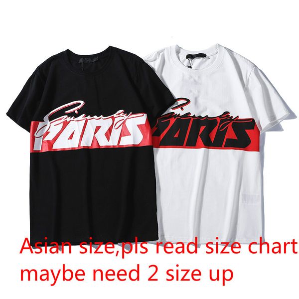 

brand t shirts for men's fashion designer shirts with letters short sleeve luxury tees crew neck tshirt clothing, White;black