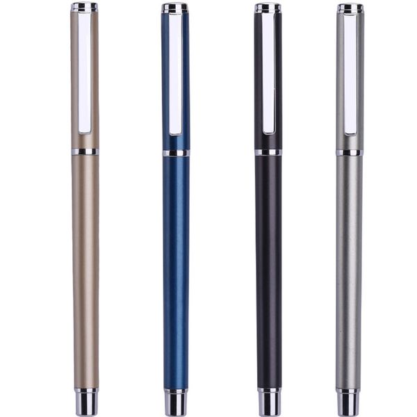 

new metal 0.5mm black ink sign gel pens office school business stationery creative wedding birthday gift ing
