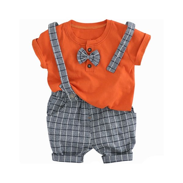 

newborn baby boy одежда 2019 одежда для малышей спортивная верхняя одежда дети мальчики повседневная майка с бабочкой топы + шорты комбинезо, White