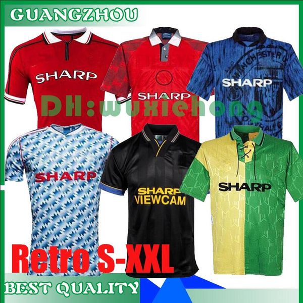 

Retro Version 2002 United футбол Джерси футбол финал Гиггз Скоулз Бекхэм RONALDO Манчестер 96 98 99 Кантона KEANE 1994 07 08 Сульшер