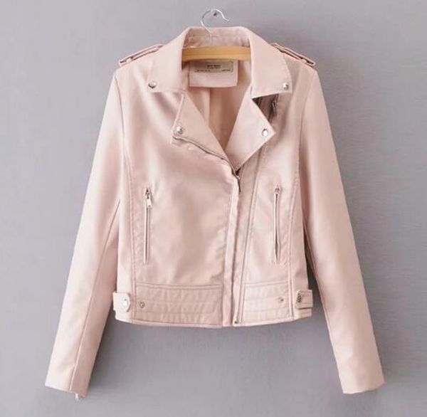 

women spring and autumn business new style authentic fashion personality slim europe and the united states lapel leather coat / s, Black