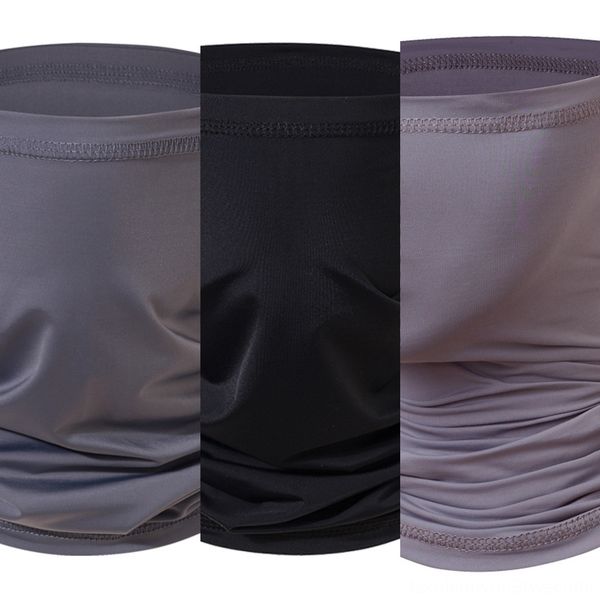 

fzwi9 fleece face face warmer scarf triangle scarf bandana headwear neck mask breathable cycling cover ski fishing riding facemask, Black