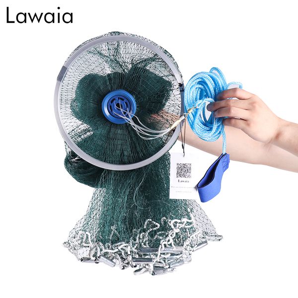 

lawaia fishing net usa cast nets hand throw fish networkdiameter 2.4-7.2m small mesh gill net with sinker