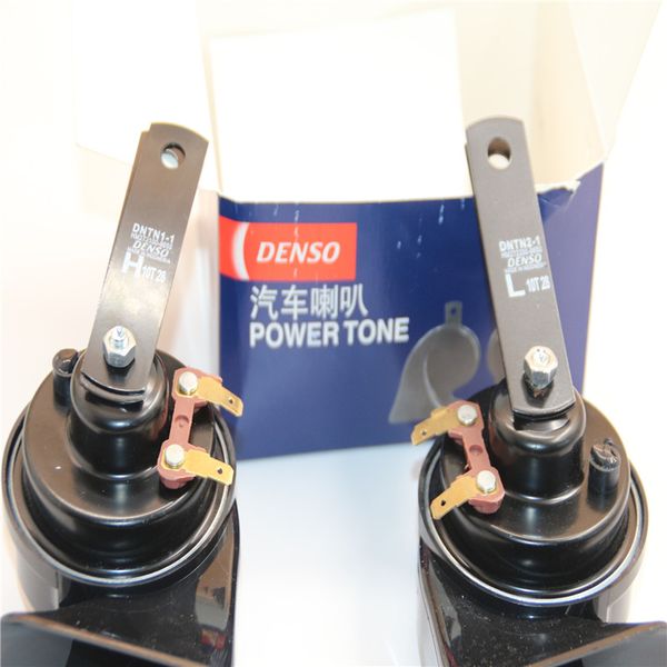 

car horn for-denso car air horn snail shape waterproof niversal interface 12v car-- ing