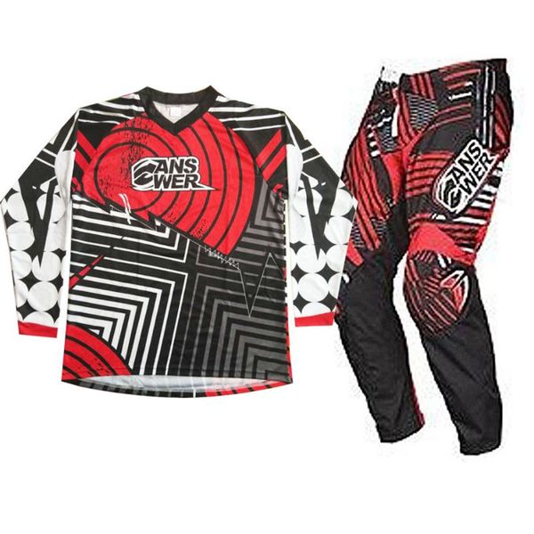 

motocross suit off road pit bike atv jersey and pants combinations, Black